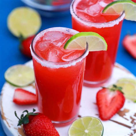Strawberry Margarita Drink Recipe Easy And Homemade [video] Sweet And Savory Meals