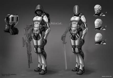 female sci on deviantart for art3mis sci fi armor