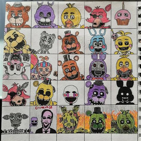 How To Draw Fnaf Volume How To Draw Fnaf Characters Step By Step My