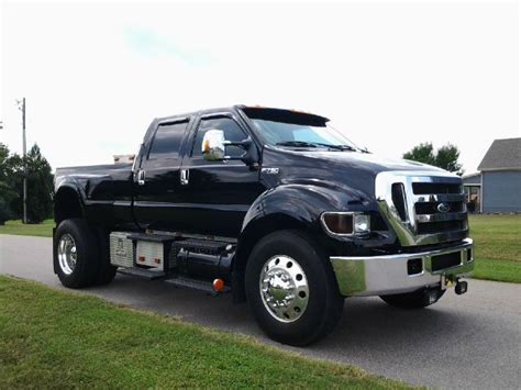 Black Ford F 750 Big Trucks Ford Trucks Cool Trucks