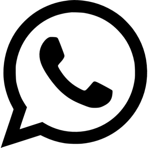 Black Whatsapp Icon Free Black Site Logo Icons