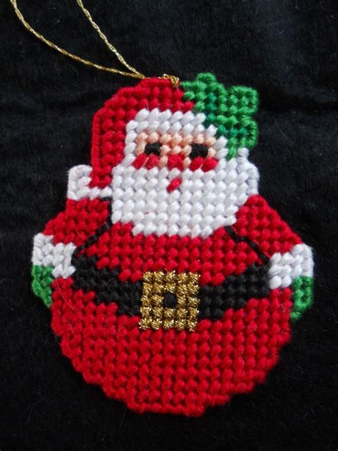 Roly Poly Santa Ornament Or Magnet Christmas Decor Handmade Plastic