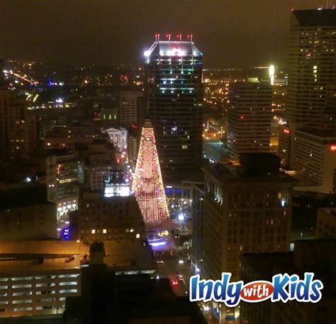 The Indianapolis City County Building Observation Deck Is Open At Night