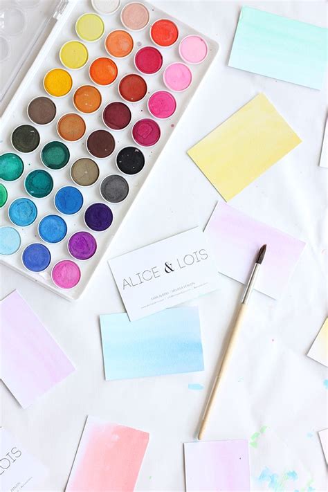 15% off with code zazpartyplan. Watercolor Business Cards | Watercolor business cards ...
