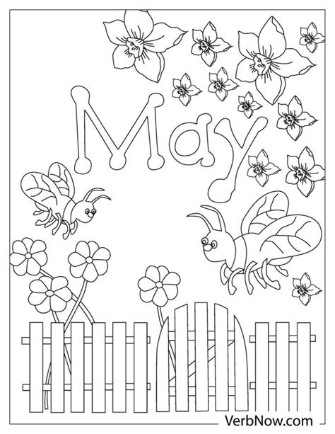 Free May Coloring Pages And Book For Download Printable Pdf Verbnow