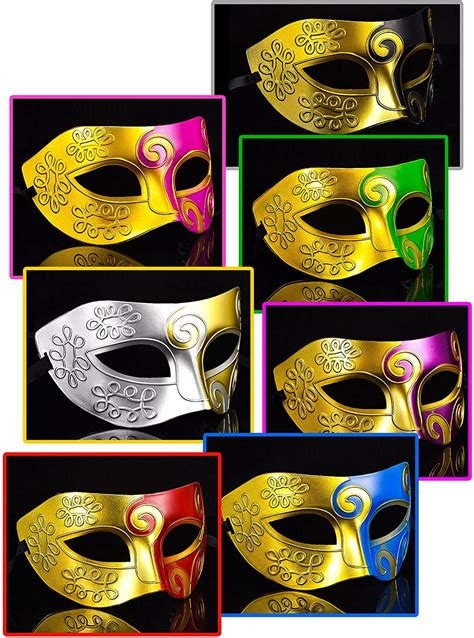 14 Pieces Unisex Retro Half Masquerade Masks Face Mask Venetian Mask