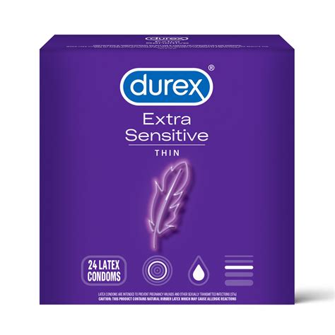 Durex Extra Sensitive Condoms Ultra Thin Lubricated Natural Rubber Latex Condoms For Men Fsa