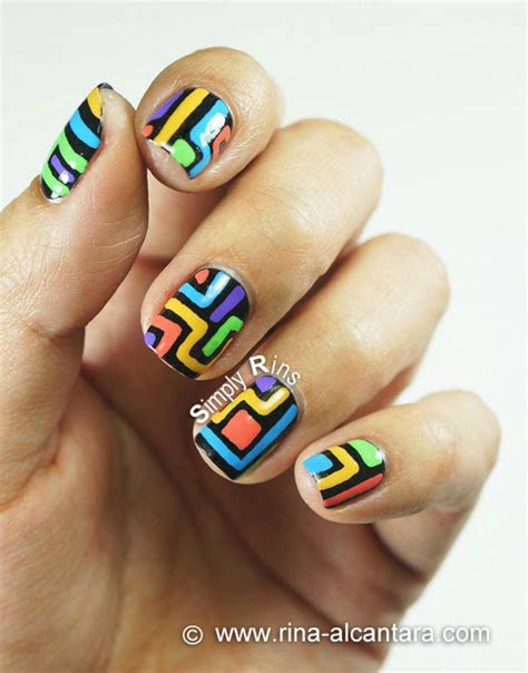 Nail Art Crazy Lines Simply Rins