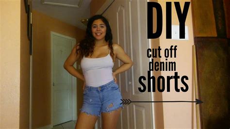 Diy Cut Off Denim Shorts Youtube