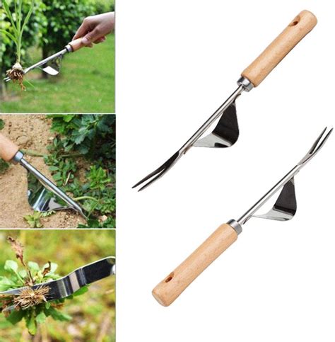 2 Pcs Hand Weeder Weeder Tool Garden Tool Stainless Steel Weed Cutter