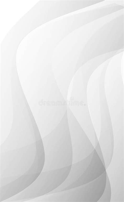 Abstract Gray Background With Wavy Lines Vector Stock Vector