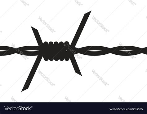 Barbed wire Royalty Free Vector Image - VectorStock