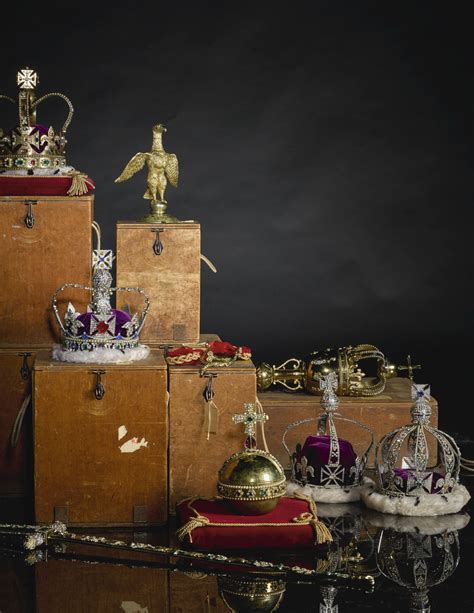 74 Replica Set Of The British Crown Jewels 1950s
