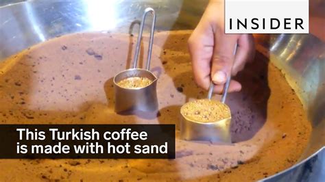 turkish coffee made with hot sand youtube