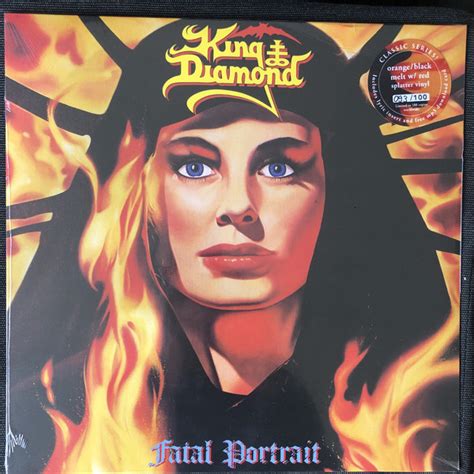 King Diamond Fatal Portrait 2020 Orangeblack Melt With Red