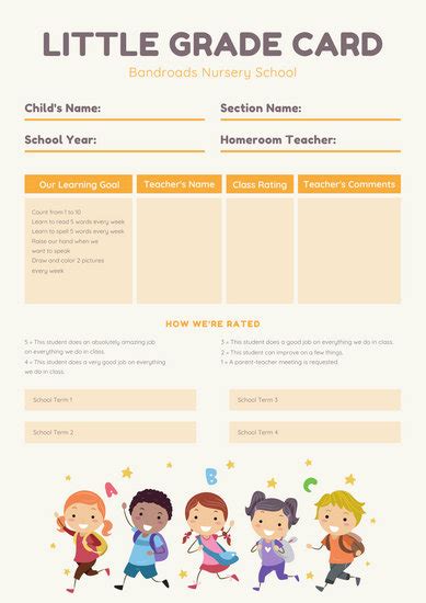 Customize 69 Preschool Report Card Templates Online Canva
