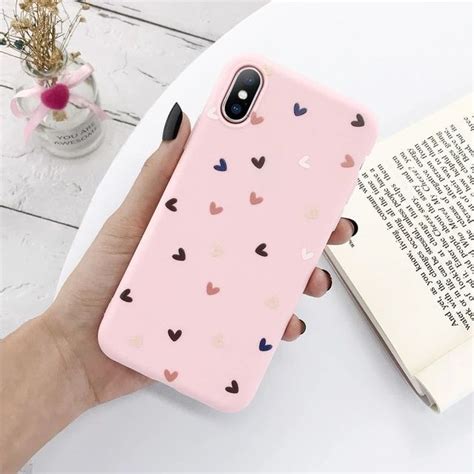 Candy Colored Hearts Love Flower Phone Case For Iphone 11 Pro Max X