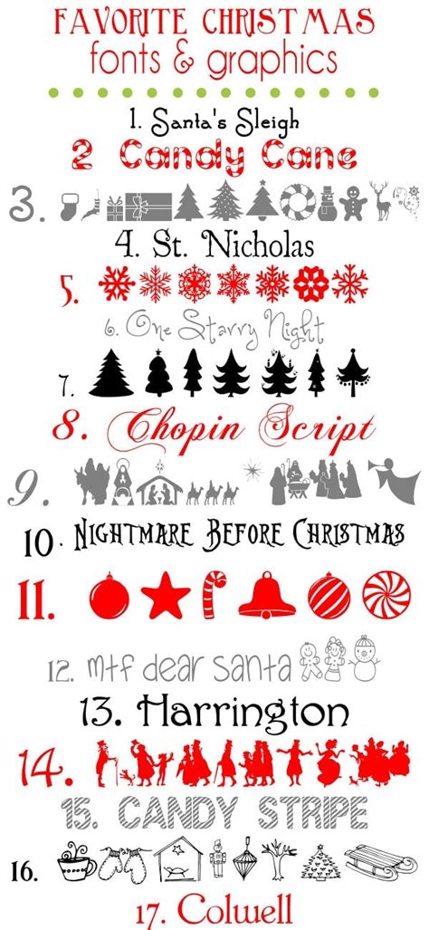 Free Christmas Fonts And Graphics