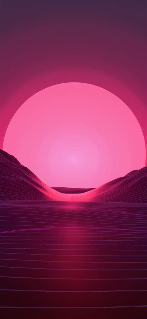 1125x2436 Neon Sunset 4k Iphone Xsiphone 10iphone X Hd