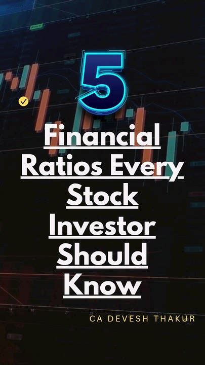 Key Financial Ratios Every Stock Investor Should Know Shorts