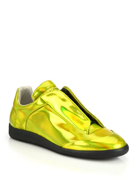 We did not find results for: Maison margiela Future Metallic Leather Sneakers in Gold ...