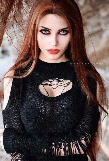 ️ Redhead Beauty ️ Dayana Crunk Punk Girls Goth Beauty Dark Beauty Dark Fashion Gothic