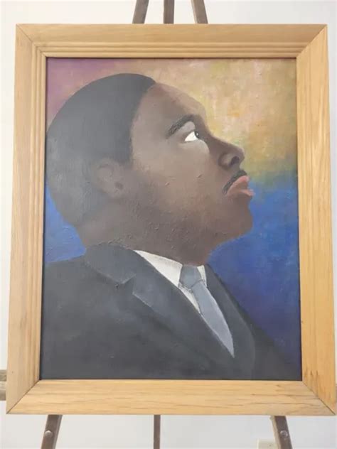 Original Martin Luther King Jr Framed Oil Painting On Canvas Mlk 86