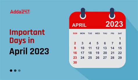 Important Days In April 2023 National And International Days