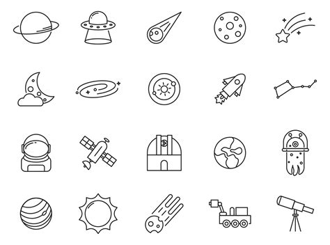20 Space Vector Icons