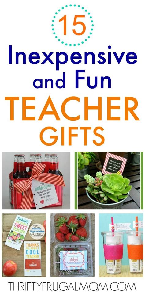 They do such a great job taking care of your kids that you want to make sure that they get an appreciation gift that. 15 of the Best Cheap Teacher Gifts | Easy teacher gifts ...