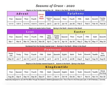 Liturgical Calendat 2021 Liturgical Calendar Year Planner 2021