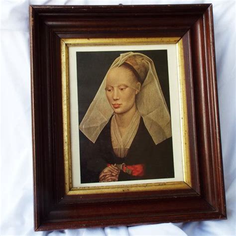 Van Der Weyden Portrait Of A Lady Framed Vintage Museum Etsy