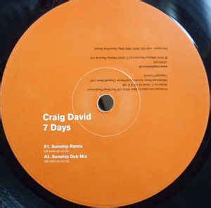 Officially yours and unbelievable are the only two singles previously released by david not to feature on the album. Craig David - 7 Days (2000, Vinyl) | Discogs