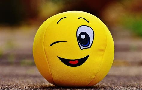 Smiley Wink Funny Yellow Sweet Cute Face Fun Themselves