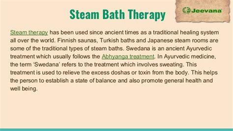 Steam Bath Benefits