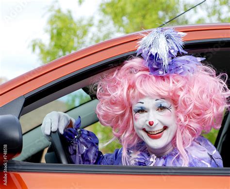 Clown Driving A Car Stock Photo And Royalty Free Images On Fotolia