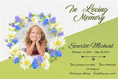 Template Memory Loving Funeral Peace Rest Flyer