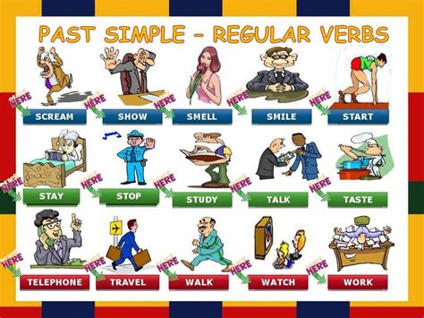 Verbos Regulares Pasado Simple Regular Verbs English Fun Verb