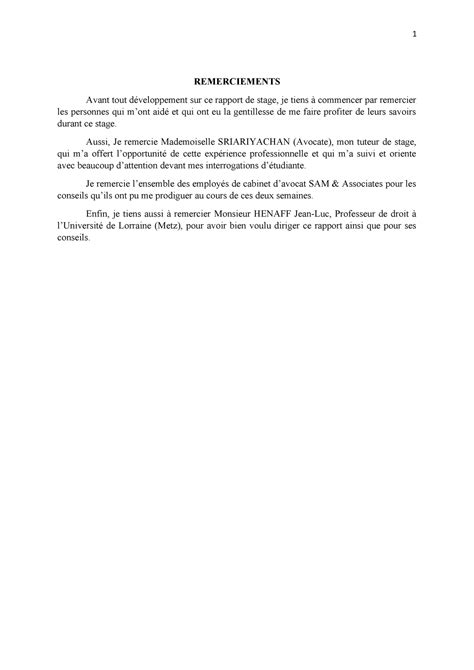 Rapport Du Stage 1 Lorraine Studocu