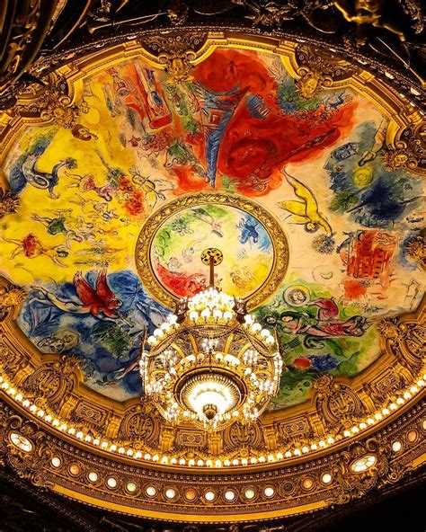 This Amazing Opera Garnier Ceiling Was Painted By Marc Chagall And It