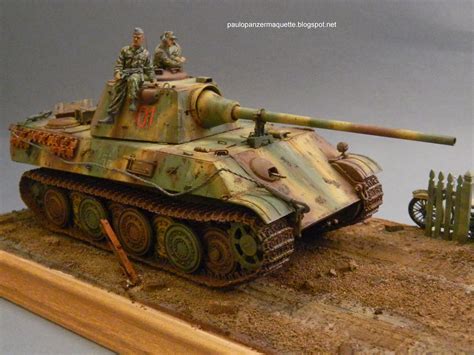 Paulo Panzer Maquette Panther F Diorama Terminé Dragon 135