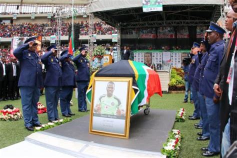 Bafana Bafana Captain Senzo Meyiwa Laid To Rest Thousands Attend Funeral