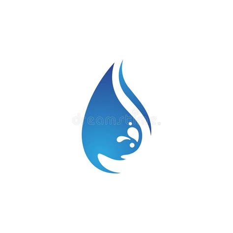 Water Drop Logo Template Vector Stock Vector Illustration Of