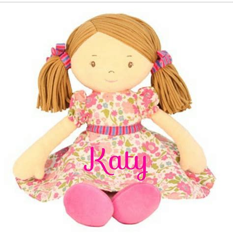Personalised Rag Doll Embroidered Baby Girls T Christening