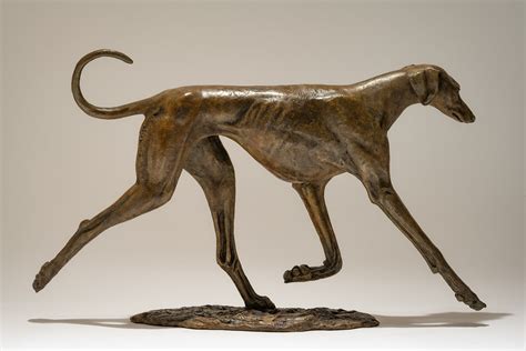 Bronze Dog Sculpture 2 Nick Mackman Animal Sculpture