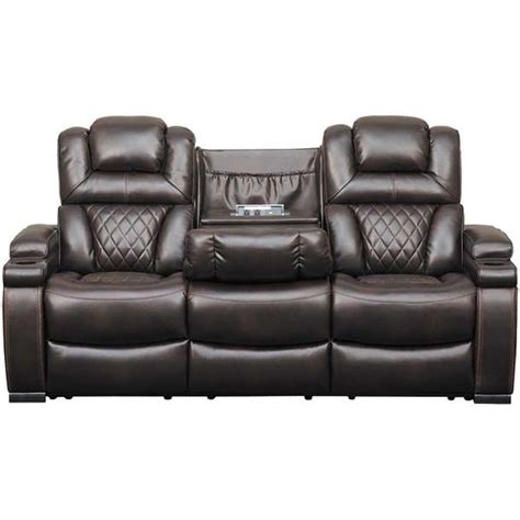 Brown sofa chair, table chair furniture couch dining room, sofa top view, leather, bedroom png. 4 Pics Ashley Furniture Power Reclining Sofa ...