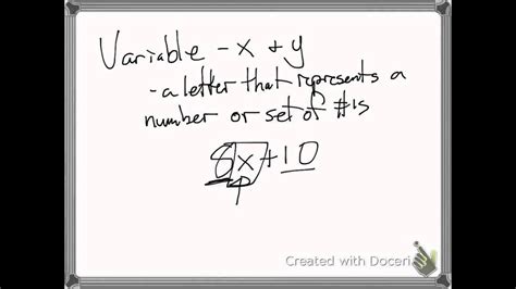 Algebraic Expressions Definitions YouTube