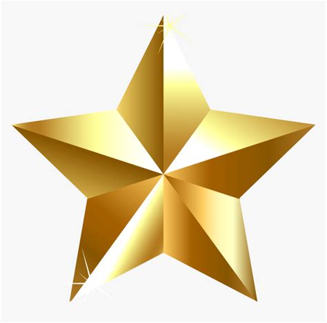 Gold Star Clip Art Golden Transparent Background Star Hd Png