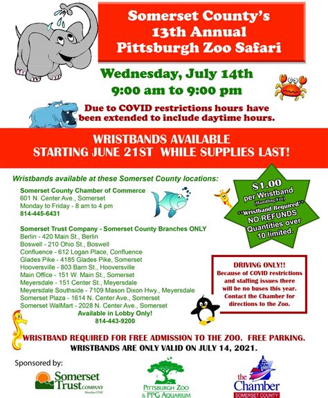 2021 Zoo Flyer Somerset County Pennsylvania Chamber Of Commerce
