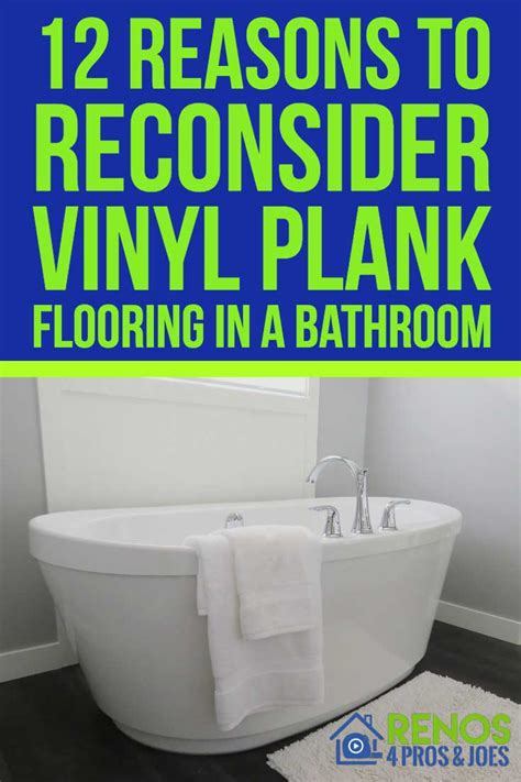 Vinyl Flooring In A Bathroom 12 Reasons To Install Renos 4 Pros And Joes